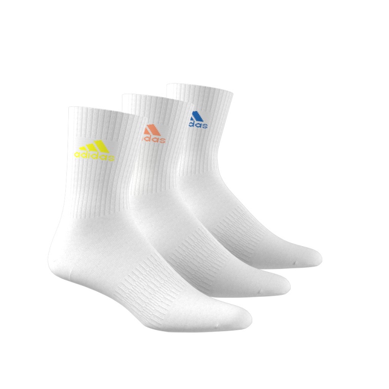 adidas Sportsocken - Crew 3 durchgehend gepolstert) weiss/Logo (Fußgewölbeunterstützung, Cushion online bunt bestellen Paar