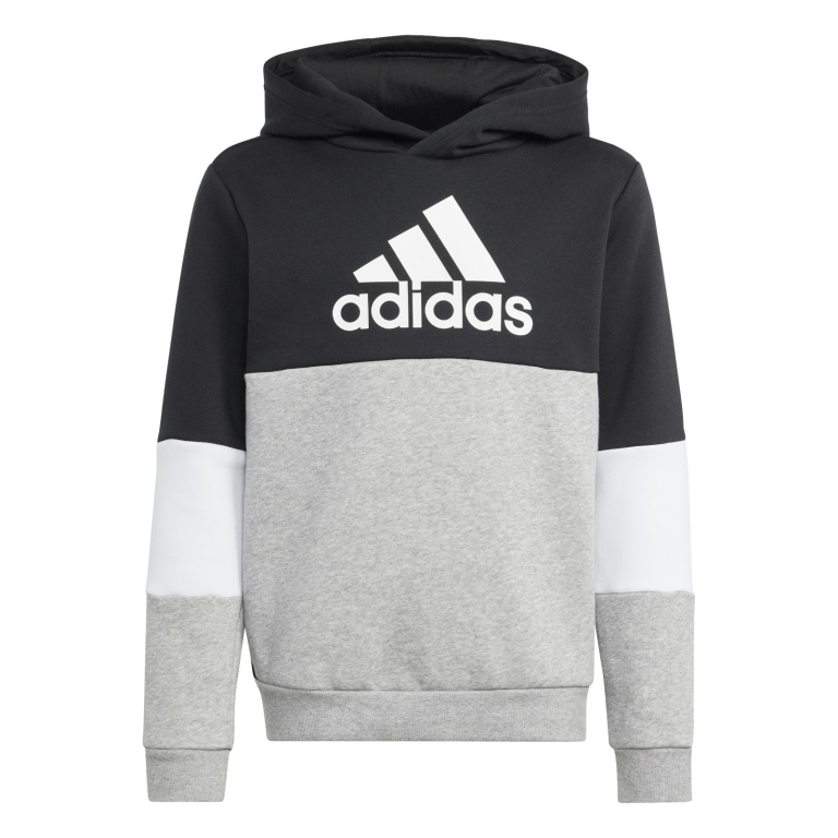 adidas bestellen (Baumwollmix) Jungen Trainingsanzug Fleece Colourblock online schwarz/grau