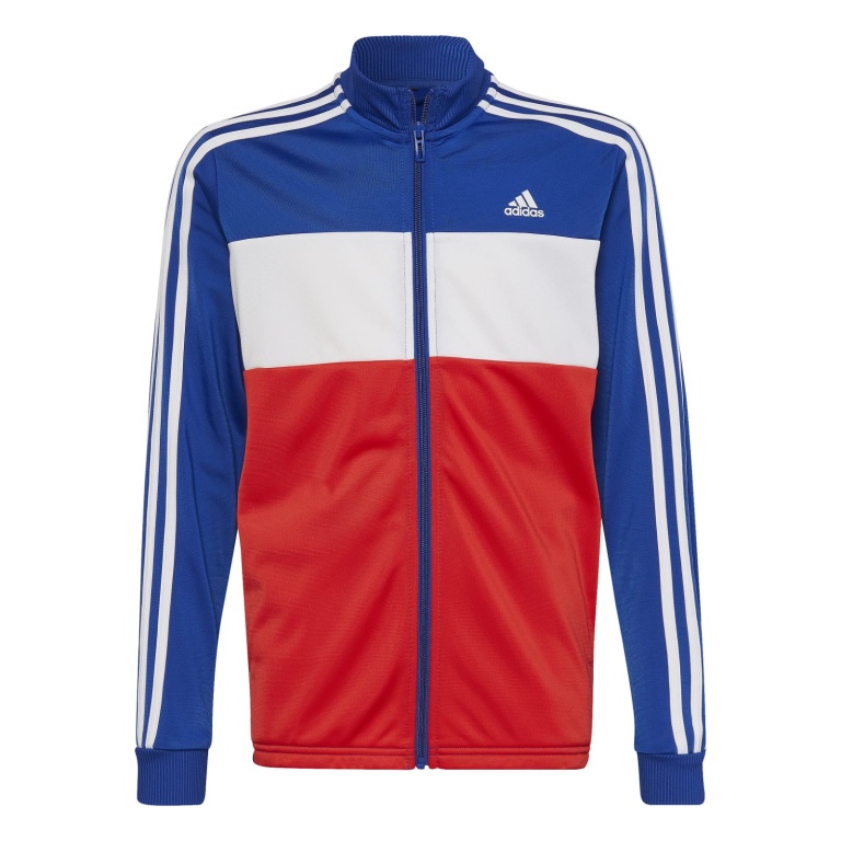 (100% Tricot Polyester) Trainingsanzug online adidas Jungen Essentials bestellen royalblau/rot/weiss