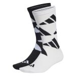 adidas Sportsocken Crew Aeroready Logo Brand Love schwarz/weiss 2er