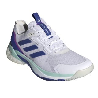 adidas Hallen-Indoorschuhe CrazyFlight 5 weiss/dunkelblau/mintgrün Damen