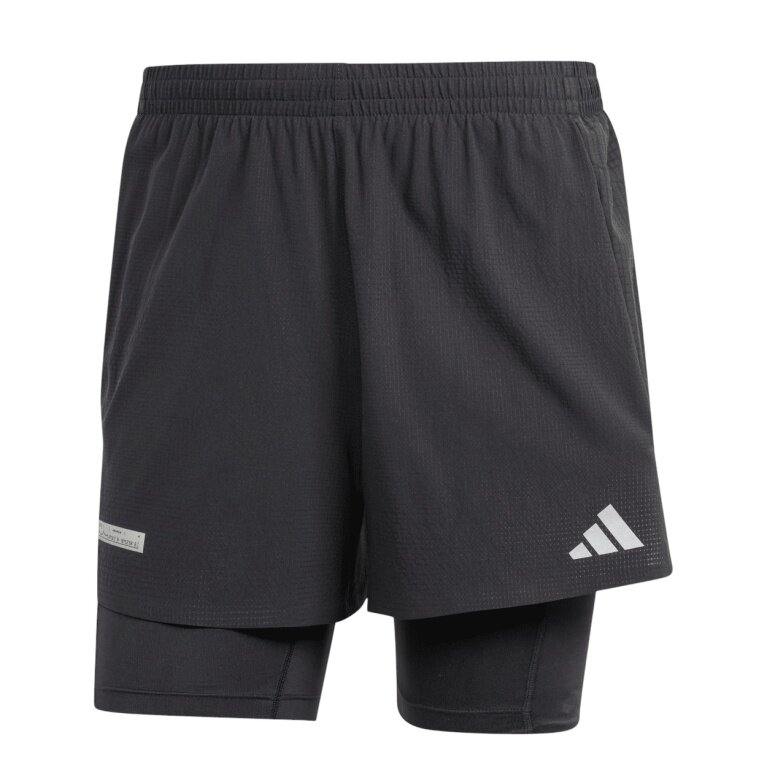 adidas Laufhose Ultimateadidas 2in1 (integrierte kurze Tight) kurz schwarz Herren