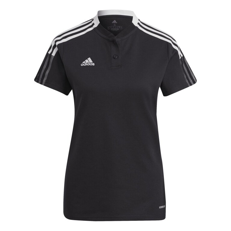 adidas Sport-Polo Tiro 21 (Baumwolle) schwarz Damen