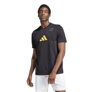 adidas Tennis-Tshirt Category Graphi Aeroready 2024 schwarz Herren