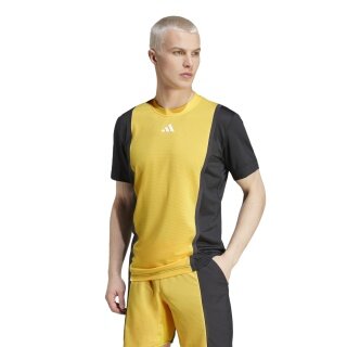 adidas Tennis-Tshirt FreeLift 3D Rib Pro HEAT.RDY gelb/schwarz Herren
