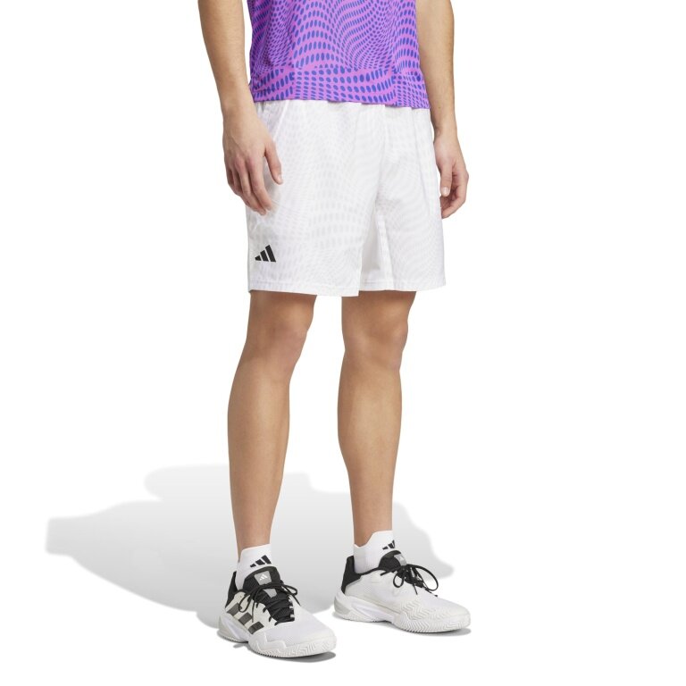 adidas Tennishose Club Graphic Shorts kurz weiss Herren