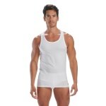 adidas Unterwäsche Tank-Top (4-Wege-Stretch) weiss Herren - 2 Stück