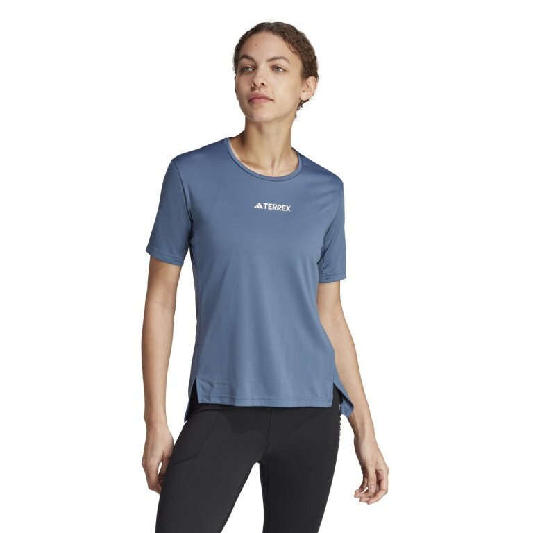 adidas Wander-Shirt Terrex Multi Tee (angenehmes Tragegefühl) blau Damen