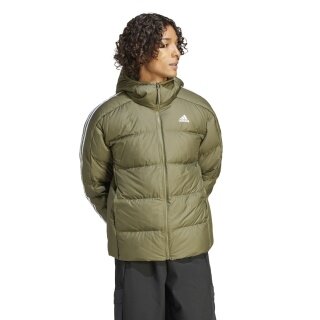 adidas Winter-Daunenjacke Essentials Midweight Hooded (PFC-frei, wasserabweisend) olivegrün Herren