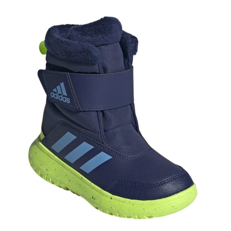 adidas Winterstiefel Winterplay C 2024 (Klettverschluss) dunkelblau/grün Kinder