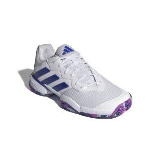 adidas Tennisschuhe Barricade Allcourt 2024 weiss/blau Kinder