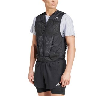 adidas Lauf-Trainingsweste Ultimate Pocket (leicht, schmal, feuchtigkeitsabsorbierend ) schwarz Herren