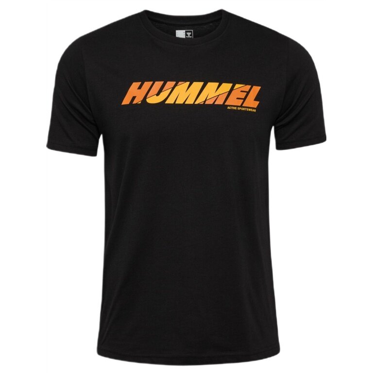 hummel Freizeit-Tshirt hmlGRAPHIC Bold Logo Tee (Baumwolle) schwarz Herren