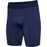 hummel Funktionshose hmlBL Performance Short Tight (Polyester, enganliegend) marineblau Herren