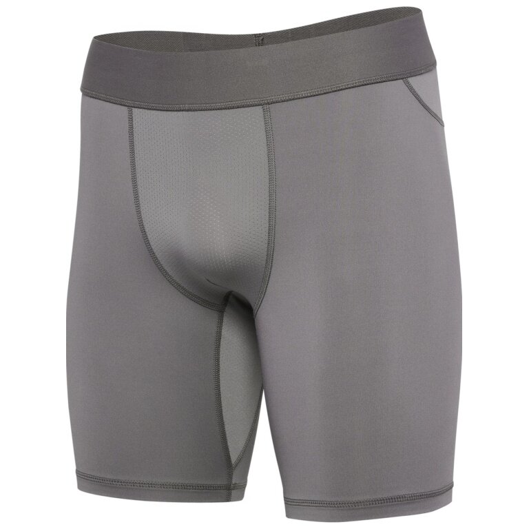 hummel Funktionshose hmlBL Performance Short Tight (Polyester, enganliegend) dunkelgrau Herren