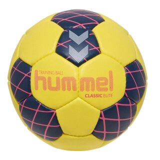 hummel Handball hmlClassic Elite HB (Größe 3) gelb/marineblau/rot - 1 Stück