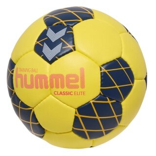 hummel Handball hmlClassic Elite HB (Größe 2) gelb/marineblau/orange - 1 Stück