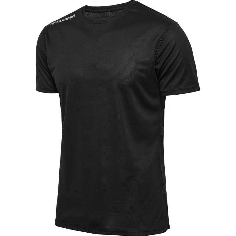 hummel Lauf-Shirt hmlRUN Jersey (atmungsaktiv, optimale Bewegungsfreiheit) schwarz Herren