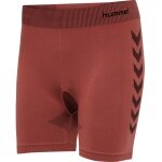 hummel Funktionsunterwäsche Sport-Short Tight Seamless nahtlos (schnelltrocknend, enganliegend) kurz braun Damen