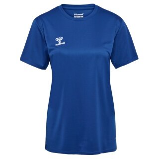 hummel Sport-Shirt hmlESSENTIAL (100% rec. Polyester) Kurzarm dunkelblau Damen