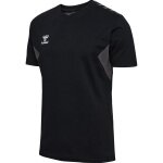 hummel Sport-Tshirt hmlAUTHENTIC CO (100% Baumwolle) Kurzarm schwarz Herren