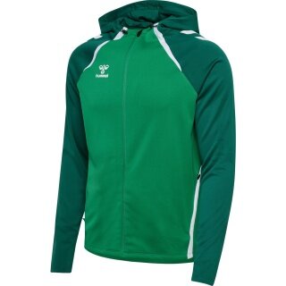 hummel Sport-Trainingsjacke hmlLEAD 2.0 Zip Hoodie (hohe Atmungsaktivität, schnelltrocknend) grün Herren