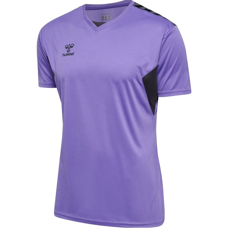 hummel Sport-Tshirt hmlAUTHENTIC Jersey (100% Polyester) Kurzarm violett/schwarz Herren