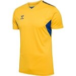 hummel Sport-Tshirt hmlAUTHENTIC Jersey (100% Polyester) Kurzarm gelb/blau Herren