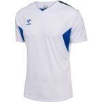 hummel Sport-Tshirt hmlAUTHENTIC Jersey (100% Polyester) Kurzarm weiss/blau Herren