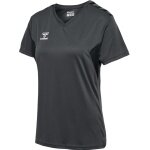 hummel Sport-Shirt hmlAUTHENTIC Jersey (100% Polyester) Kurzarm asphaltgrau Damen