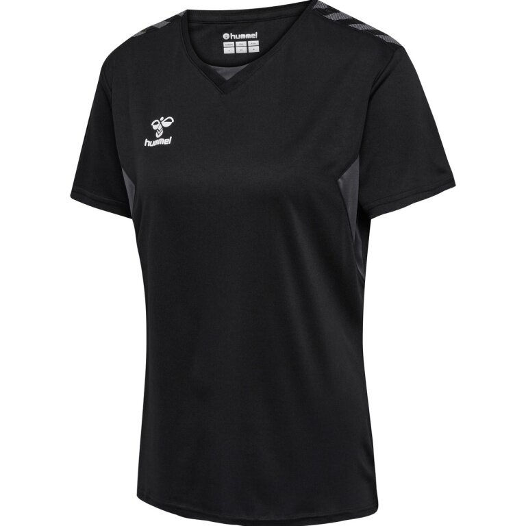 hummel Sport-Shirt hmlAUTHENTIC Jersey (100% Polyester) Kurzarm schwarz Damen