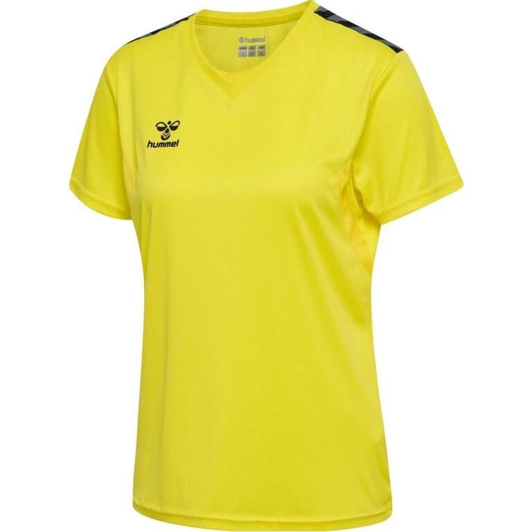 hummel Sport-Shirt hmlAUTHENTIC Jersey (100% Polyester) Kurzarm gelb Damen