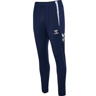 hummel Sporthose hmlLEAD 2.0 Training Pant (rec. Polyester, mit Reißverschlusstaschen) lang marineblau Herren