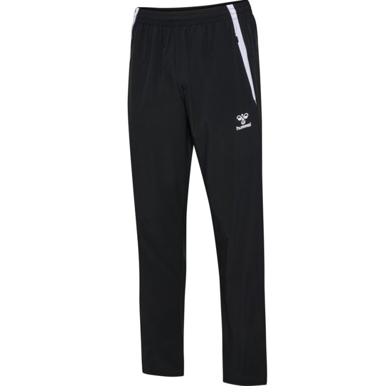 hummel Sporthose hmlLEAD 2.0 Woven Pant (rec. Polyester, atmungsaktiv) lang schwarz Herren