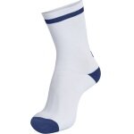 hummel Sportsocke Elite Indoor Low weiss/dunkelblau - 1 Paar