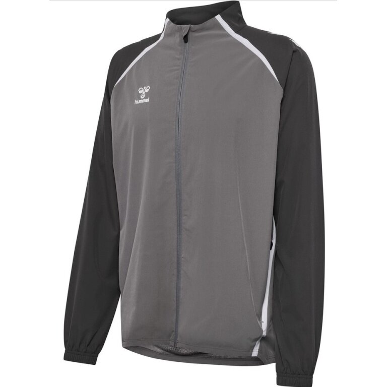 hummel Trainingsjacke hmlLEAD 2.0 Woven Full Zip (rec. Polyester) steelgrau/asphaltgrau Herren