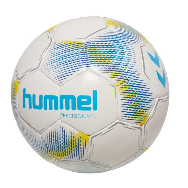 hummel Minifussball hmlPRECISION Mini weiss/blau/gelb - 1 Bäll