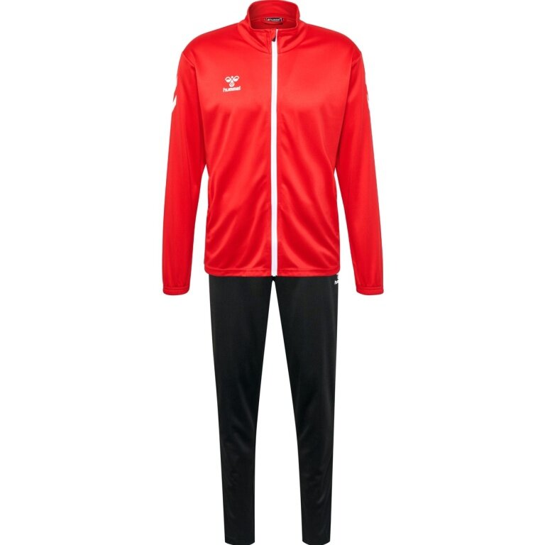 hummel Trainingsanzug hmlPROMO Suit (Jacke und Hose) rot/schwarz Herren