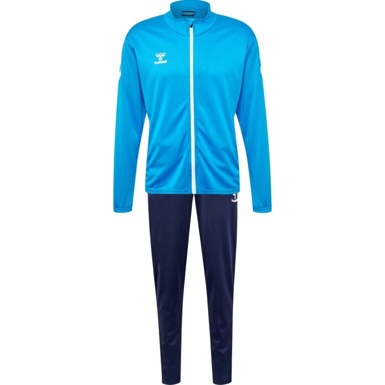 hummel Trainingsanzug hmlPROMO Suit (Jacke und Hose) hellblau/marineblau Herren