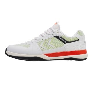 hummel Hallen-Indoorschuhe Power Play Pro weiss/hellgrün/rot Herren