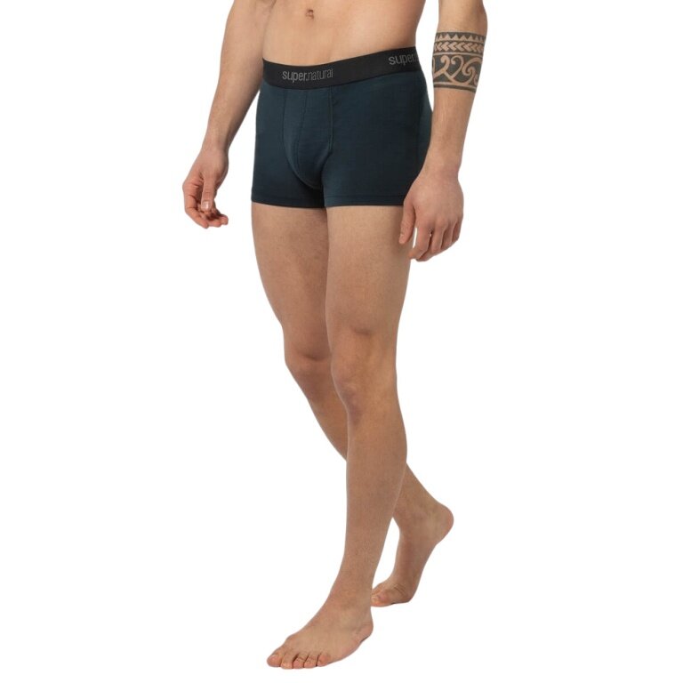 super natural Boxershort Tundra 175 - Merinowolle - Unterwäsche dunkelblau Herren - 2 Stück