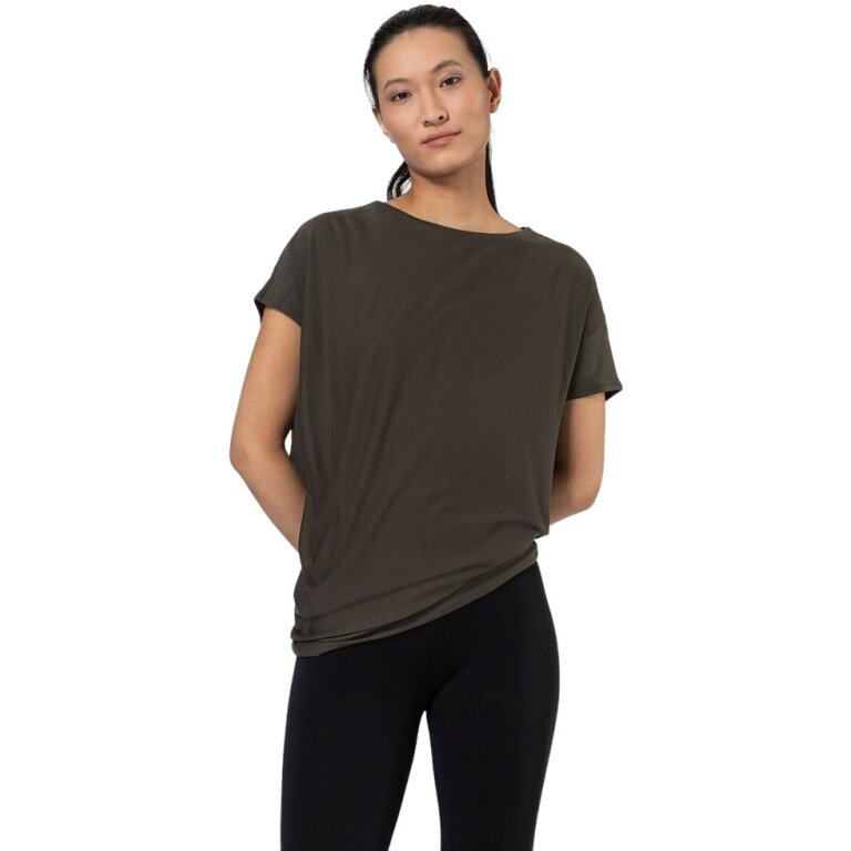 super natural Sport-/Freizeitshirt Yoga Loose Tee Oak braungrün Damen