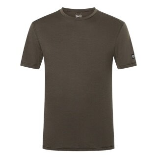 super natural Funktionsunterwäsche Tshirt Sierra140 Tee (Merino-Mix, Feuchtigkeitstransport) braungrün Herren