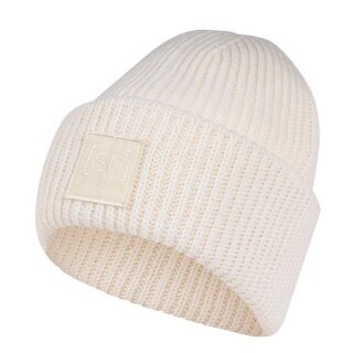 super natural Wintermütze Krissini Beanie (angenehmes Tragegefühl) weiss Damen - 1 Stück