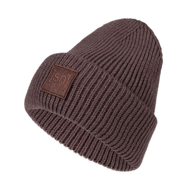 super natural Wintermütze Krissini Beanie (angenehmes Tragegefühl) dunkelbraun Damen - 1 Stück