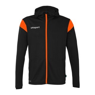 uhlsport Kapuzenjacke Squad 27 Track (Full-Zip) schwarz/orange Herren