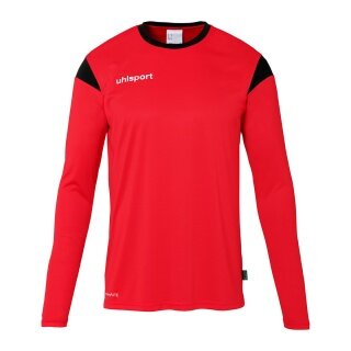 uhlsport Langarmshirt Squad 27 (100% Polyester) rot/schwarz Herren