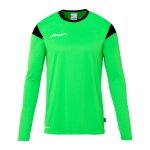 uhlsport Langarmshirt Squad 27 (100% Polyester) neongrün/schwarz Herren