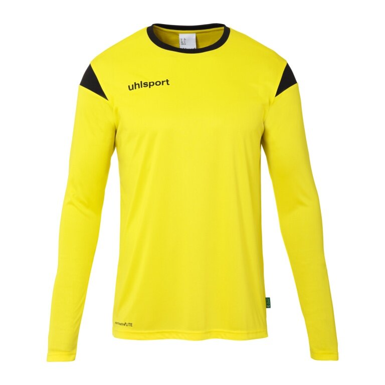 uhlsport Langarmshirt Squad 27 (100% Polyester) gelb/schwarz Herren