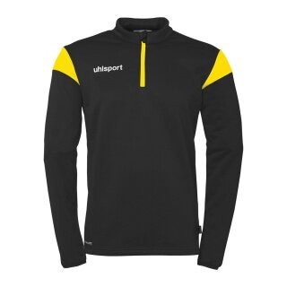 uhlsport Langarmshirt Ziptop Squad 27 (Stehkragen) schwarz/gelb Herren